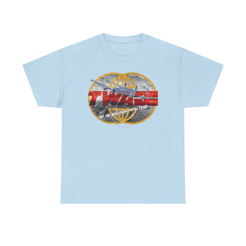 Load image into Gallery viewer, TWA Transworld Airline Up Up and Away Nostalgic Retro Logo T-shirt