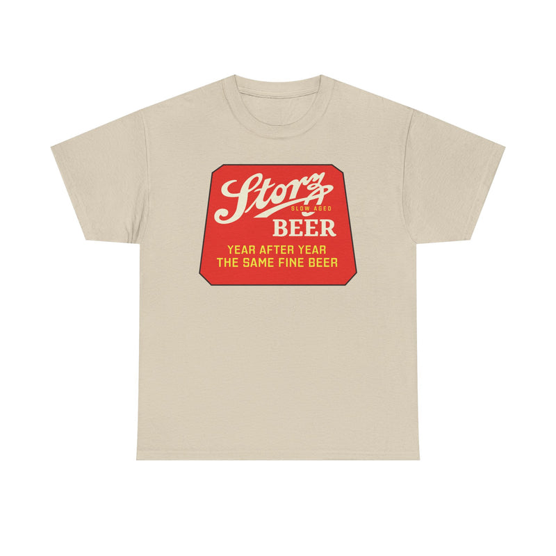 Load image into Gallery viewer, Storz Beer Year After Year Same Fine Beer Slow Aged Logo T-Shirt