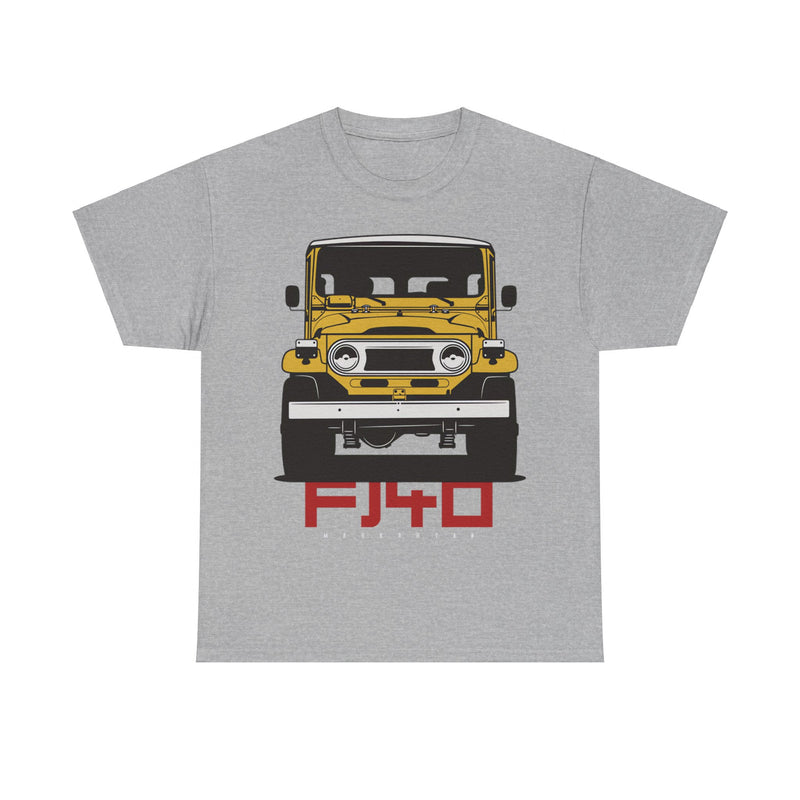 Load image into Gallery viewer, Toyota Land Cruiser FJ40 Yellow Car Double-sided T-shirt