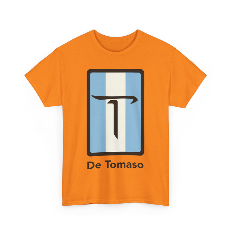 Load image into Gallery viewer, De Tomaso Italian Sports Car Manufacturer Blue Stripe T-shirt