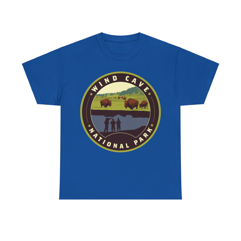 Load image into Gallery viewer, Wind Cave National Park South Dakota Round Logo T-shirt