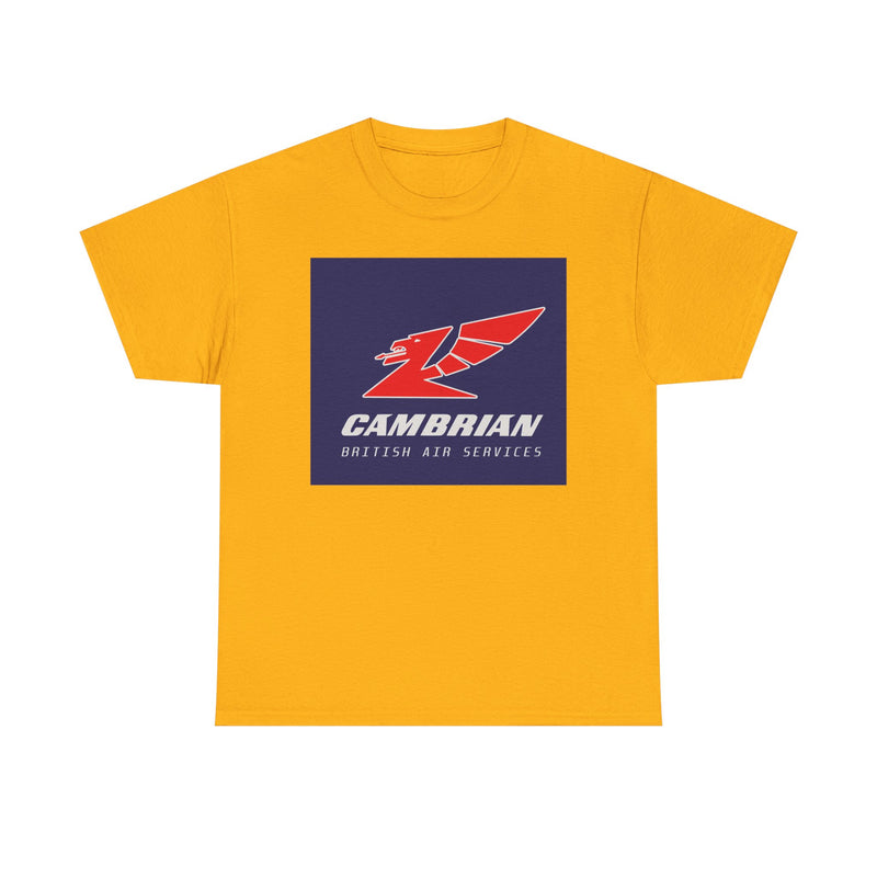 Load image into Gallery viewer, Cambrian Airways Red Dragon British Air Services Aviation Memorabilia T-shirt