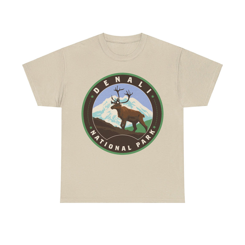 Load image into Gallery viewer, Denali National Park Alaska Round Logo T-shirt