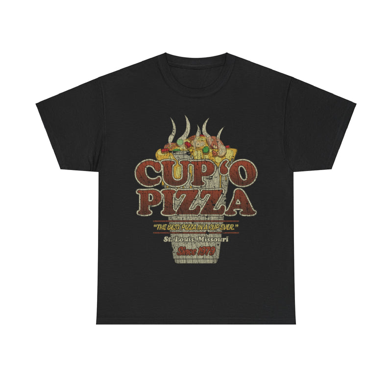 Load image into Gallery viewer, Cup O Pizza St Louis 1979 Restaurant Distressed Print T-shirt