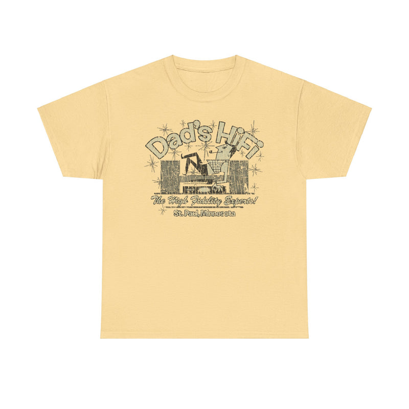 Load image into Gallery viewer, Dads HiFi Minnesota Retail Electronics Store T-shirt