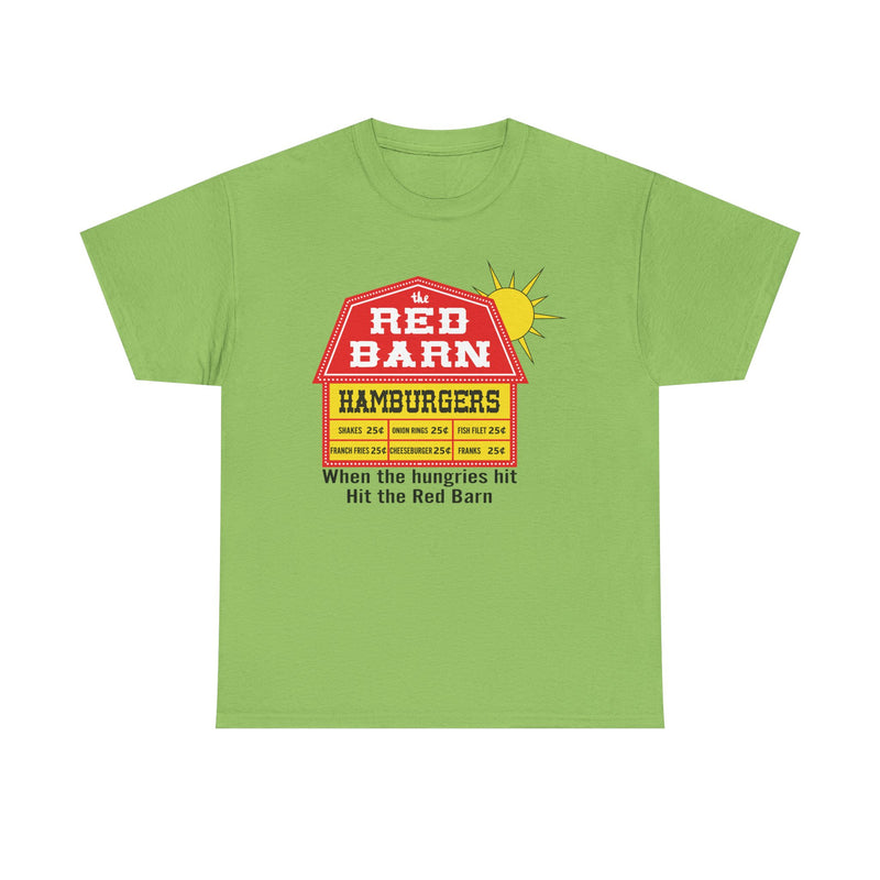 Load image into Gallery viewer, Red Barn Hamburgers Vintage Fast Food Logo Classic Chain Restaurant T-Shirt