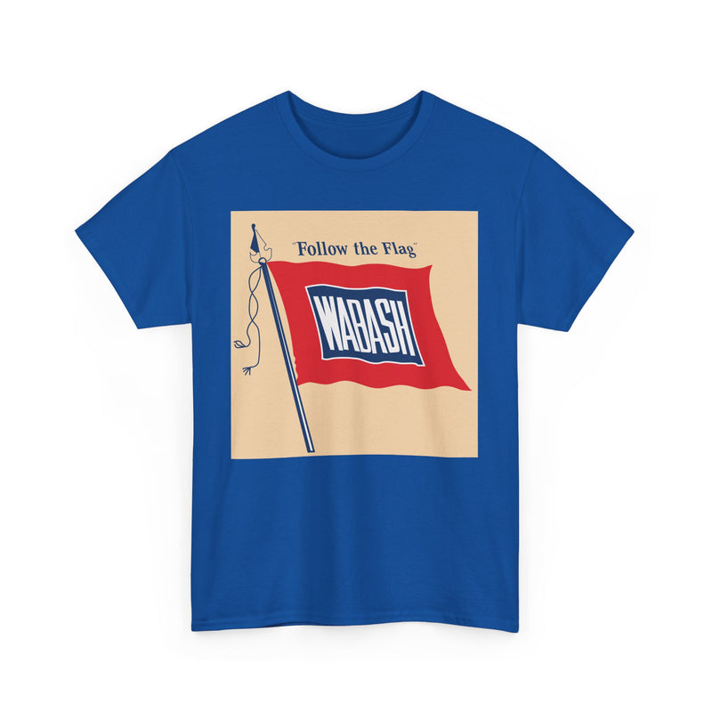 Load image into Gallery viewer, Wabash Follow The Flag Vintage Railroad Logo Train T-Shirt