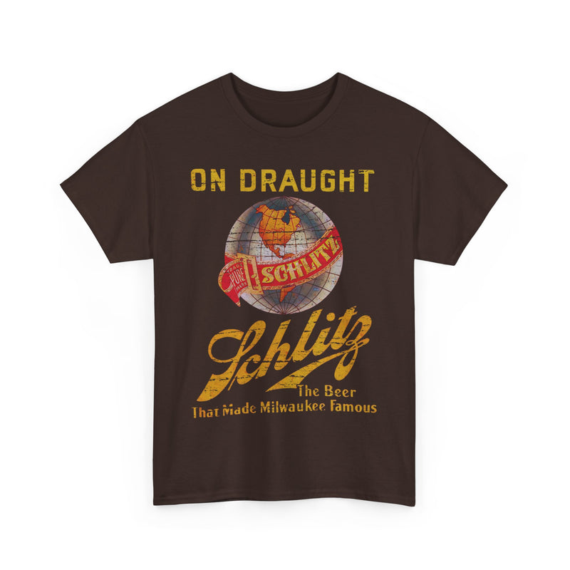 Load image into Gallery viewer, Schlitz Beer Milwaukee on Draught Wisconsin Brewery T-shirt