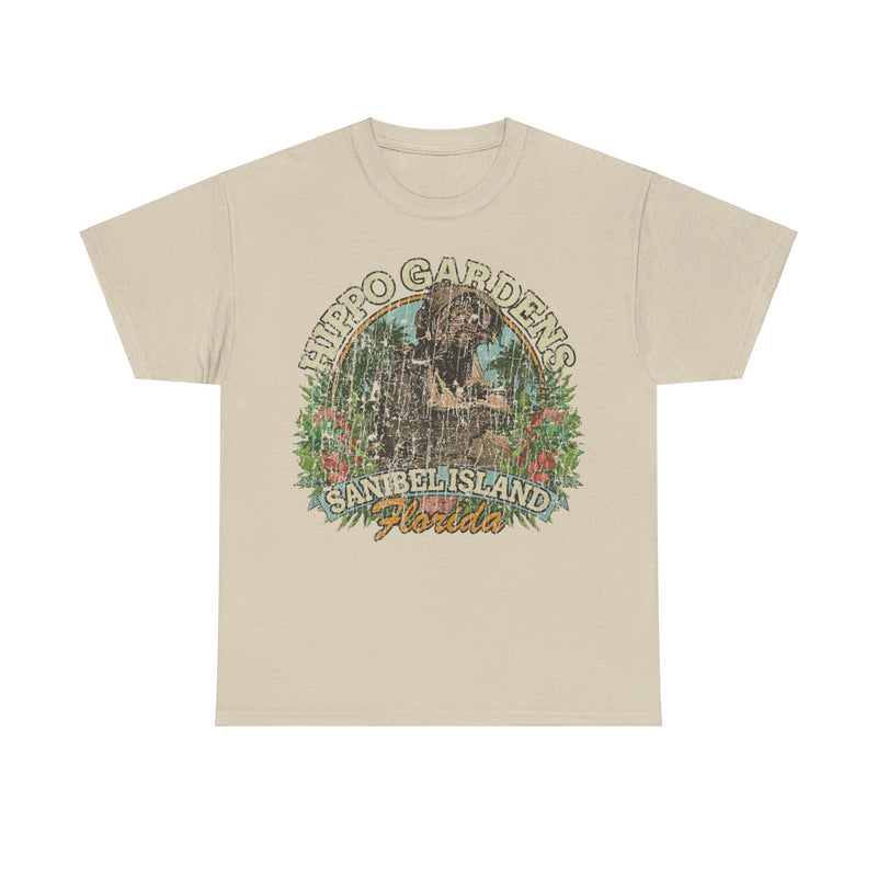 Load image into Gallery viewer, Sanibel Island Hippo Gardens Florida Park T-shirt