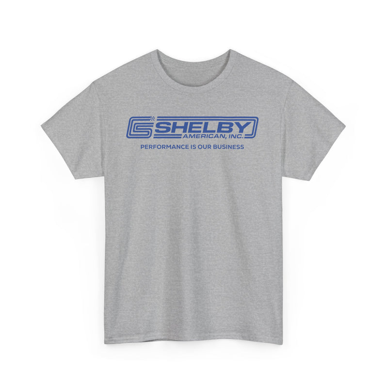 Load image into Gallery viewer, Shelby American Inc Performance Is Our Business Cobra Logo T-shirt