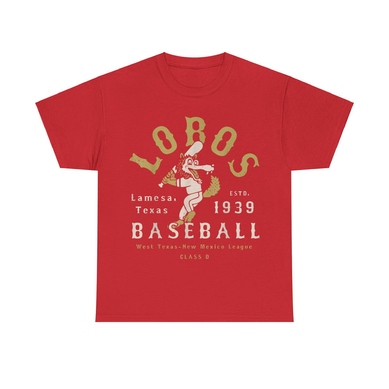 Load image into Gallery viewer, Lamesa Lobos Texas Nostalgic Retro Baseball Team T-shirt