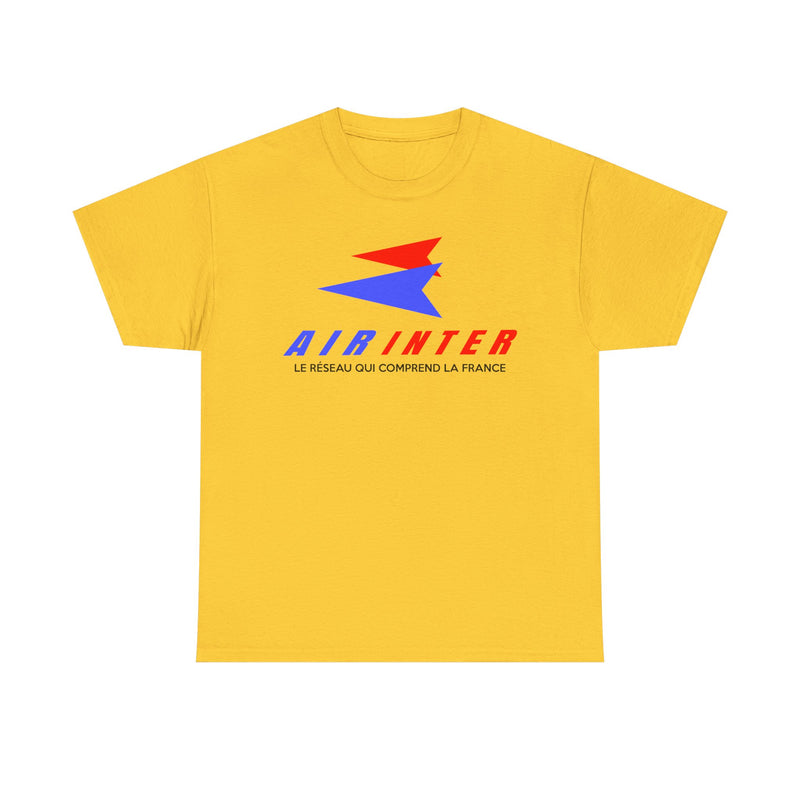 Load image into Gallery viewer, Air Inter Le Réseau Qui Comprend La France Airline Logo T-shirt