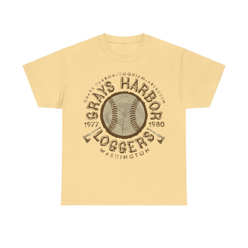 Load image into Gallery viewer, Grays Harbor Loggers Est 1977 Washington Baseball T-shirt