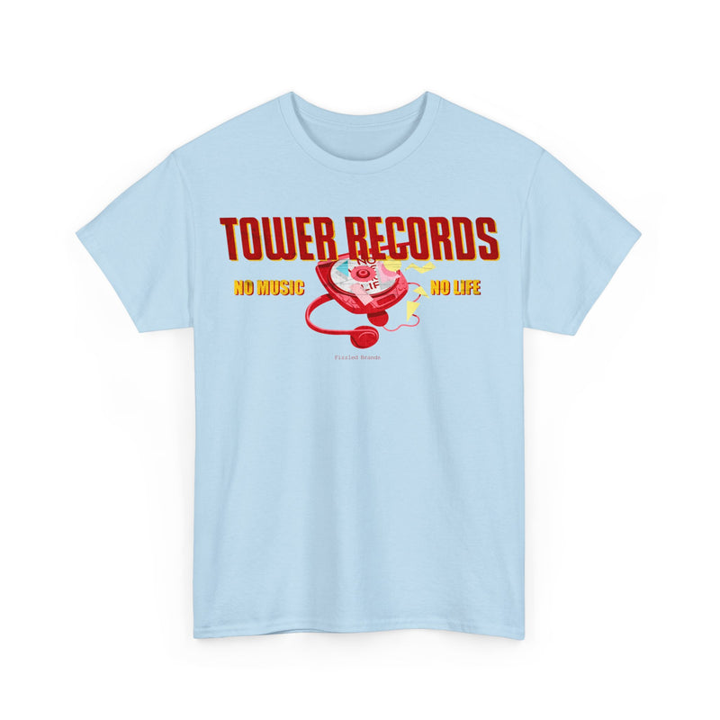 Load image into Gallery viewer, Tower Records No Music No Life Nostalgic Tribute T-Shirt