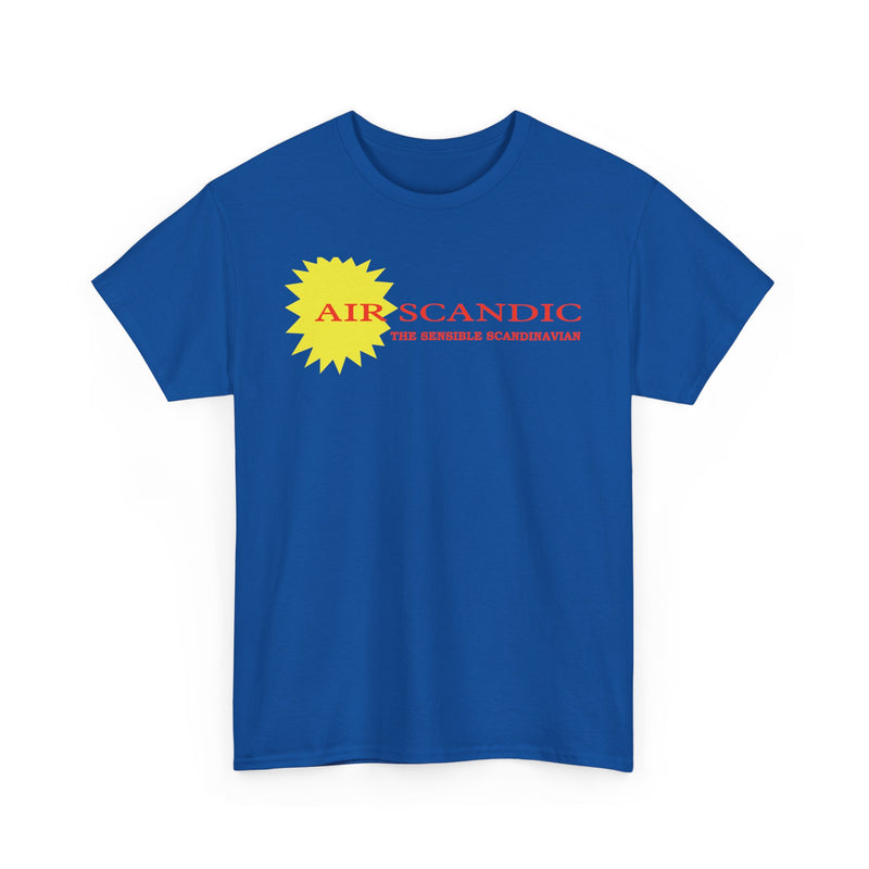 Load image into Gallery viewer, Air Scandic The Sensible Scandinavian Vintage Airline Logo Aviation T-shirt