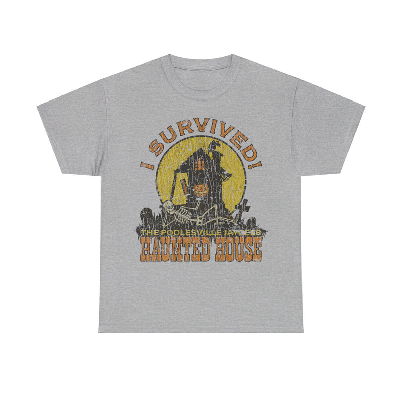 Load image into Gallery viewer, Poolesville Haunted House Survivor 1980 Maryland T-shirt
