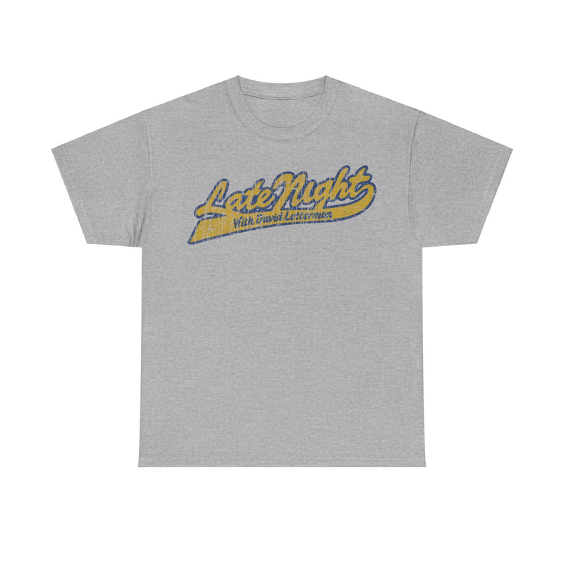 Load image into Gallery viewer, Late Night David Letterman Distressed Print T-shirt