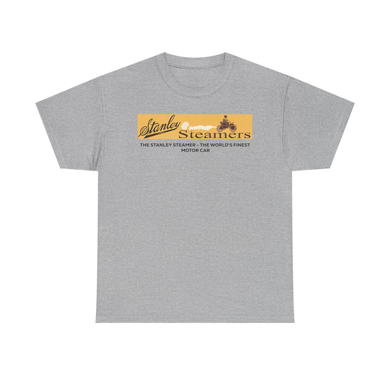 Load image into Gallery viewer, Stanley Steamers The World's Finest Motor Car Vintage Logo T-shirt