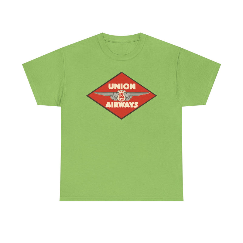 Load image into Gallery viewer, Union Airways NZ Red Diamond Winged Logo New Zealand Aviation T-shirt