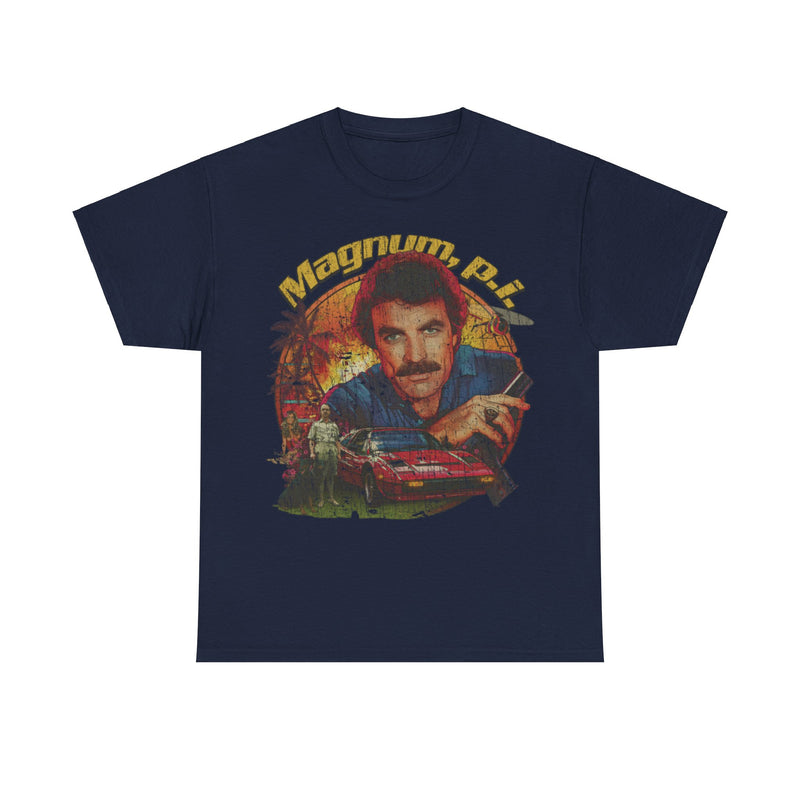 Load image into Gallery viewer, Magnum PI 1980 TV Show Distressed Print T-shirt