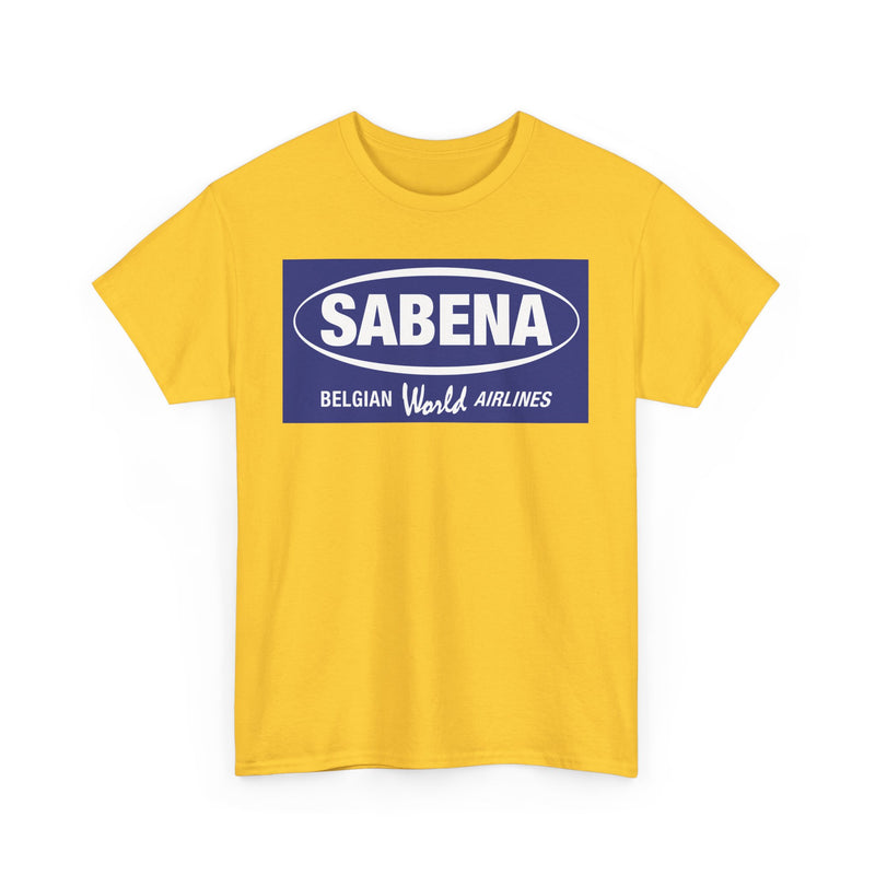 Load image into Gallery viewer, Sabena Belgian World Airlines Blue Oval Logo European Aviation T-shirt