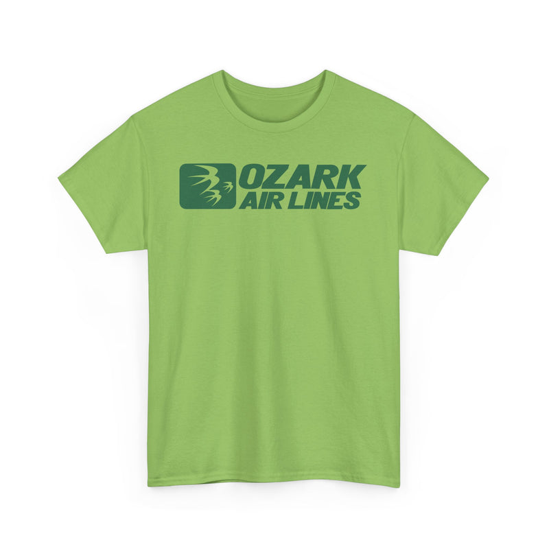 Load image into Gallery viewer, Ozark Airlines Green Logo Regional Aviation Collectible Nostalgia T-shirt