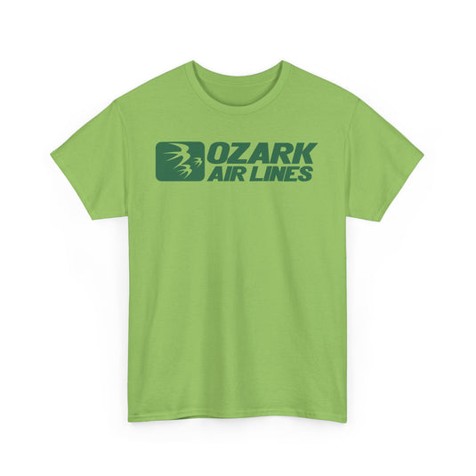 Ozark Airlines Green Logo Regional Aviation Collectible Nostalgia T-shirt