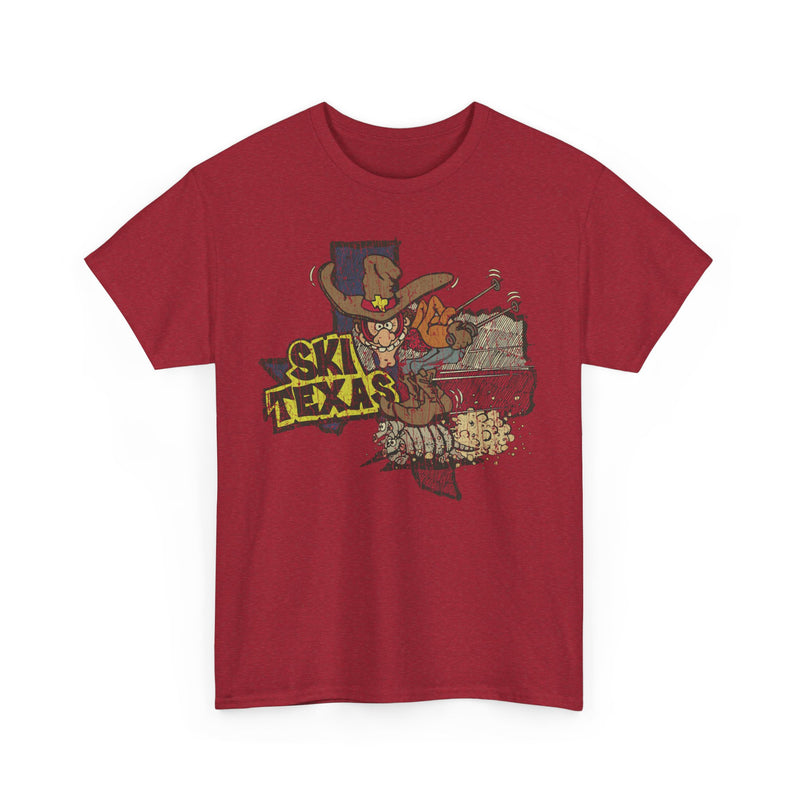 Load image into Gallery viewer, Ski Texas Cowboy Riding Armadillo T-shirt