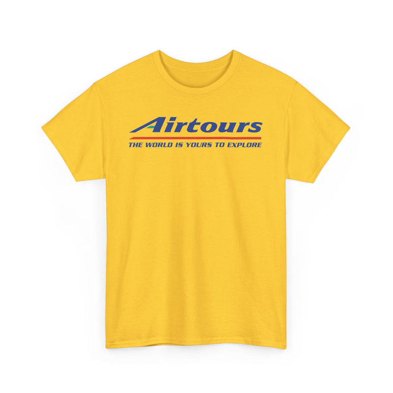 Load image into Gallery viewer, Airtours The World Is Yours To Explore Vintage Charter Airline Logo T-shirt