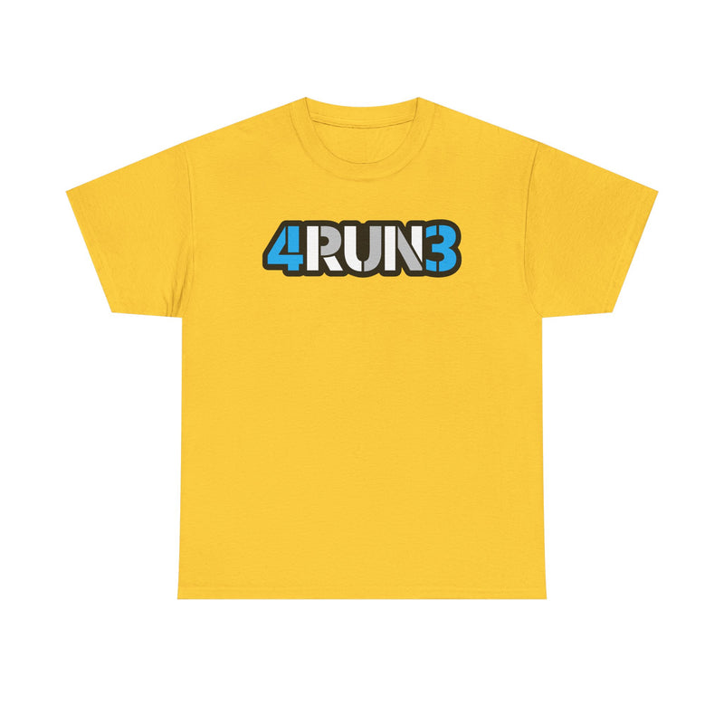 Load image into Gallery viewer, 4RUN3 T-Shirt Defunct Running Company Bankrupt Logo Tee
