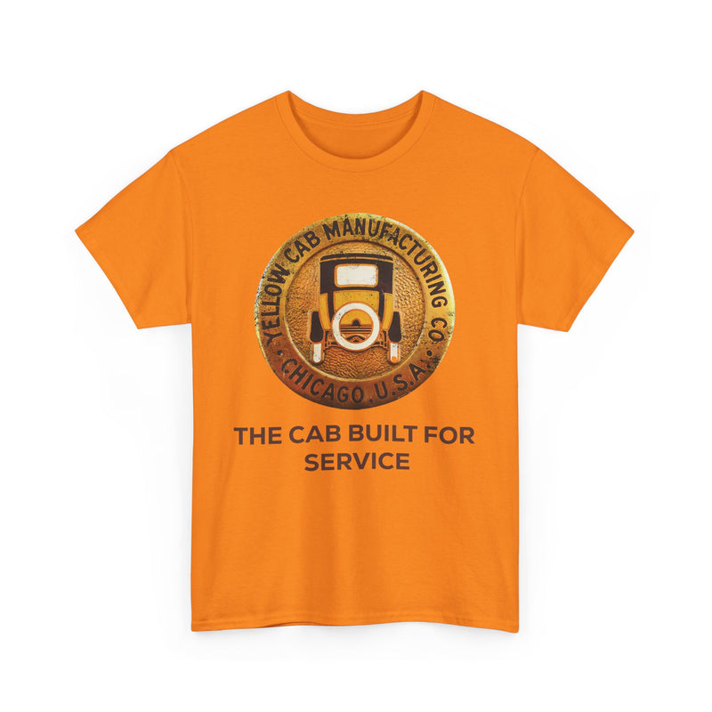 Load image into Gallery viewer, Yellow Cab Manufacturing Company The Cab Built For Service Chicago Illinois T-shirt