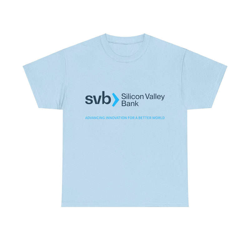 Load image into Gallery viewer, SVB Silicon Valley Bank Logo T-Shirt Advancing Innovation For a Better World