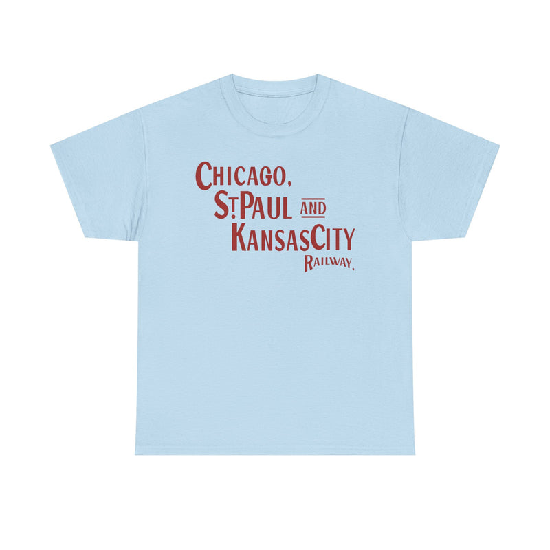 Load image into Gallery viewer, Chicago St Paul Kansas City Railway Railroad Logo Vintage T-Shirt