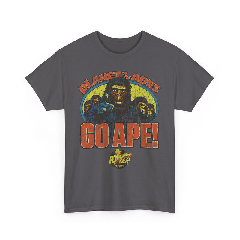 Load image into Gallery viewer, Planet of the Apes Go Ape Power Records Nostalgic T-shirt
