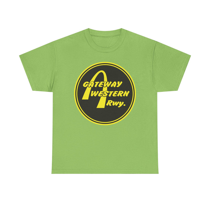 Load image into Gallery viewer, Gateway Western Railway Vintage Railroad Train Logo T-Shirt