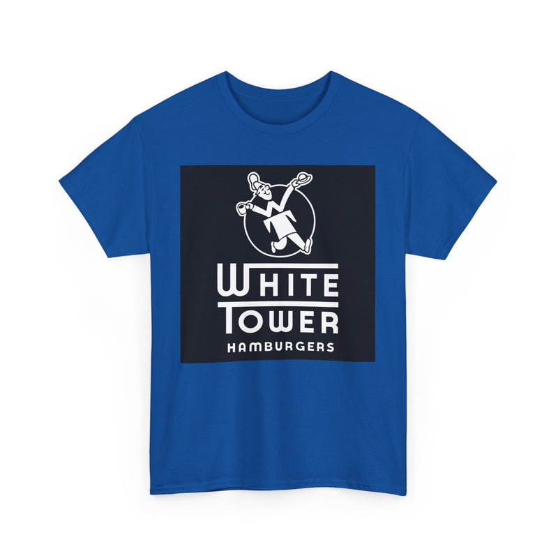 Load image into Gallery viewer, White Tower Hamburgers Logo Restaurant Chain T-Shirt