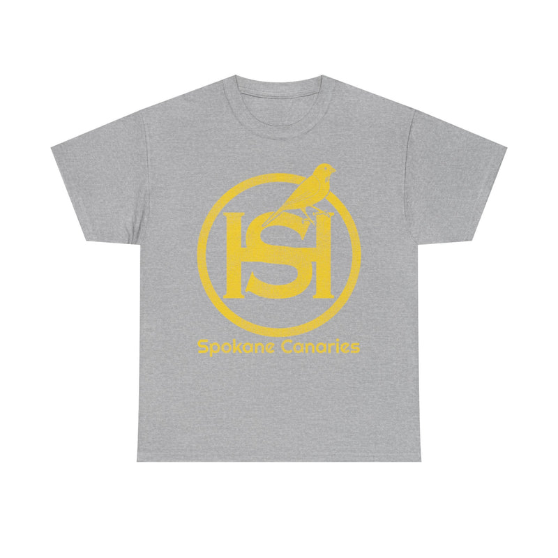 Load image into Gallery viewer, Spokane Canaries Hockey Team Nostalgic Logo T-shirt
