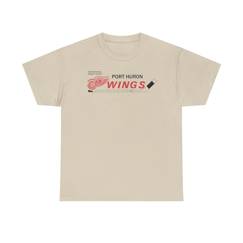 Load image into Gallery viewer, Port Huron Wings 1962-1981 Michigan Hockey T-shirt