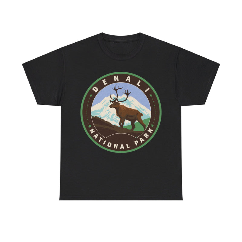 Load image into Gallery viewer, Denali National Park Alaska Round Logo T-shirt