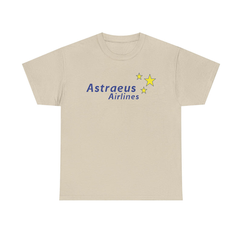 Load image into Gallery viewer, Astraeus Airlines Blue Yellow Stars European Charter Aviation T-shirt