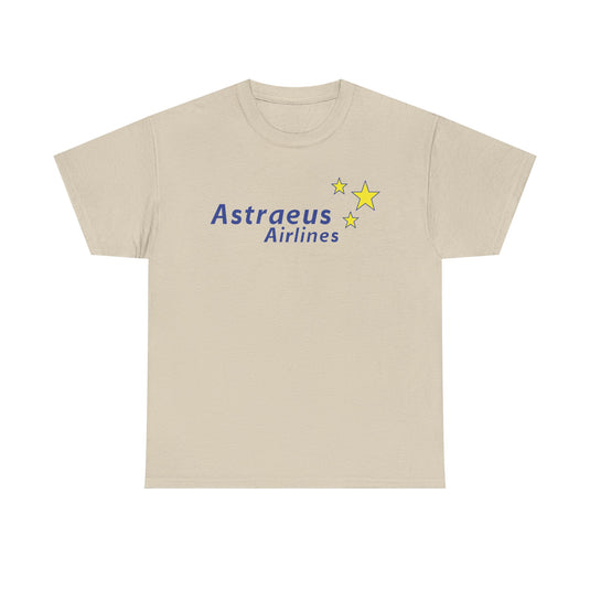 Astraeus Airlines Blue Yellow Stars European Charter Aviation T-shirt