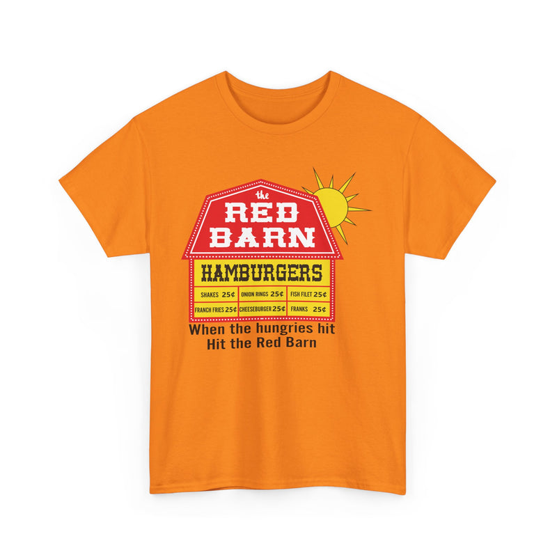 Load image into Gallery viewer, Red Barn Hamburgers Vintage Fast Food Logo Classic Chain Restaurant T-Shirt