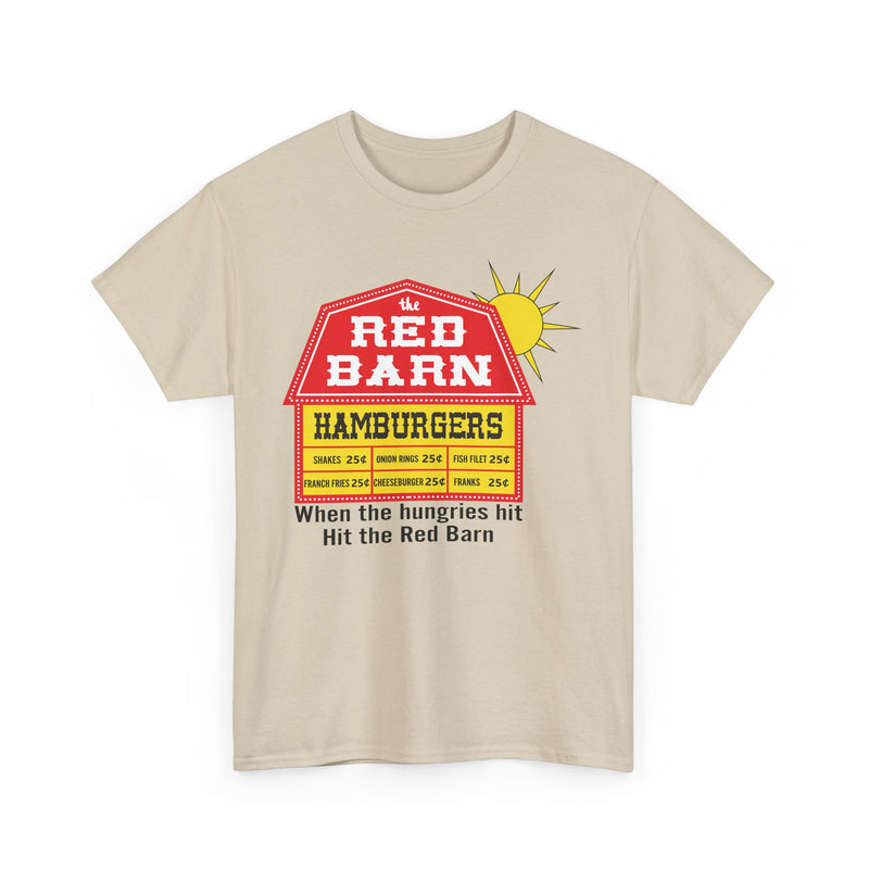 Load image into Gallery viewer, Red Barn Hamburgers Vintage Fast Food Logo Classic Chain Restaurant T-Shirt
