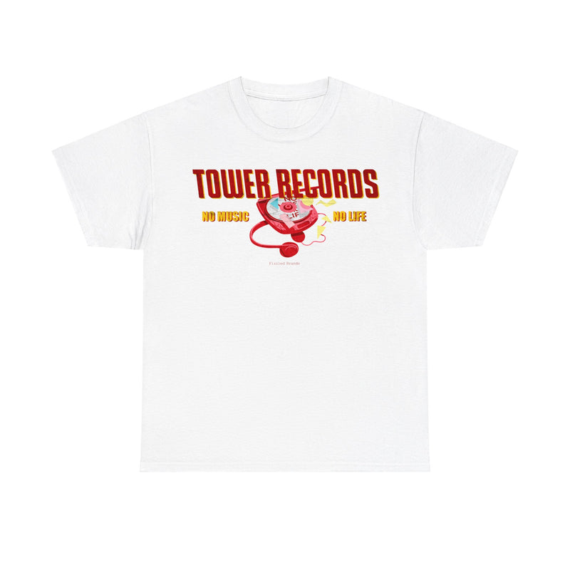 Load image into Gallery viewer, Tower Records No Music No Life Nostalgic Tribute T-Shirt