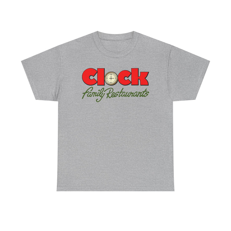 Load image into Gallery viewer, Clock Family Restaurants Vintage Diner Classic Restaurant Logo T-Shirt
