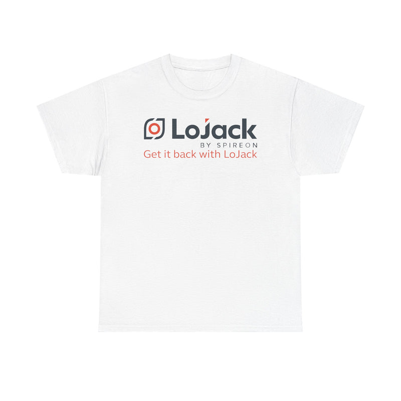 Load image into Gallery viewer, LoJack Defunct Car Security T-Shirt Get It Back With LoJack Spireon Tech Tee