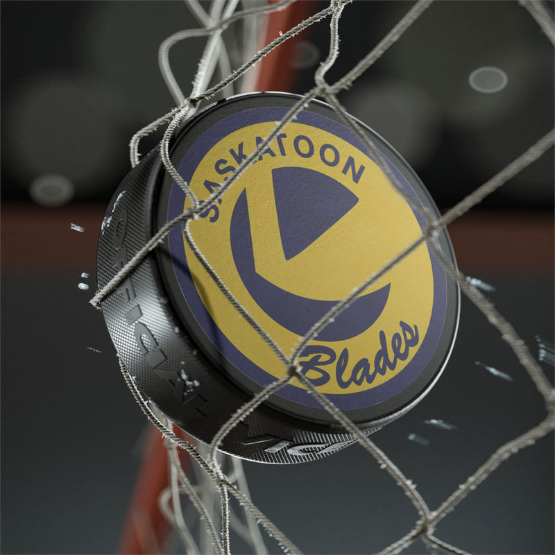 Load image into Gallery viewer, Saskatoon Blades Canada Hockey Puck