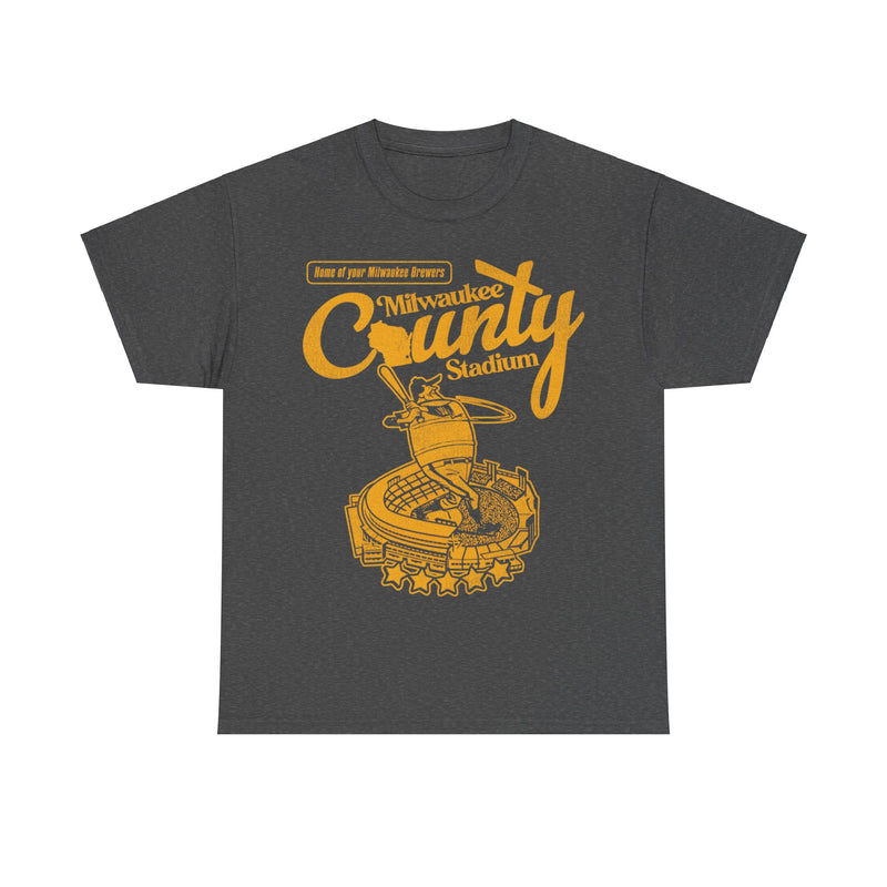 Load image into Gallery viewer, Milwaukee County Stadium Nostalgic Retro Baseball Team T-shirt