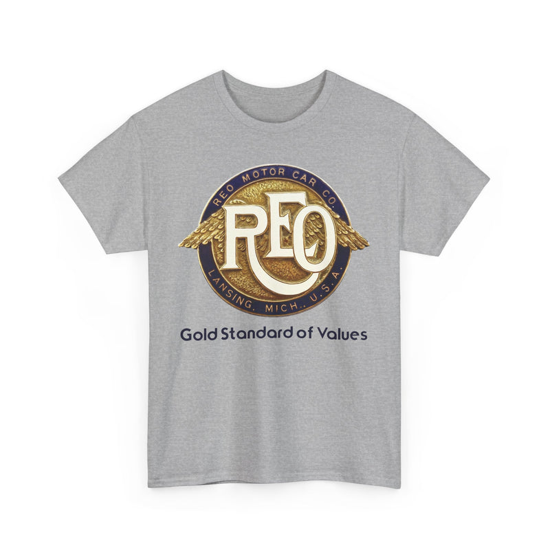 Load image into Gallery viewer, REO Motor Car Co Lansing Michigan Gold Standard Wings T-shirt