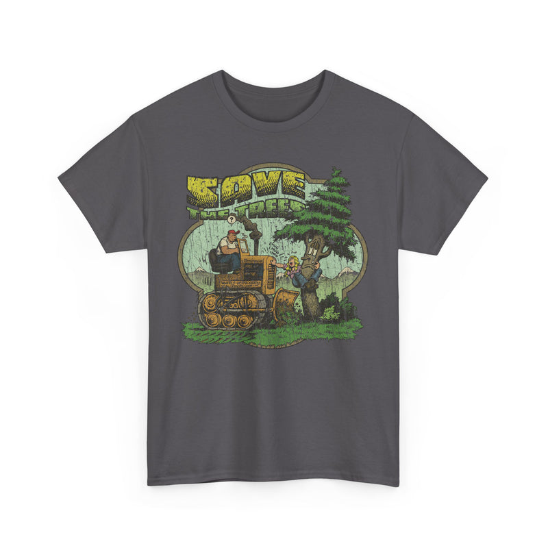 Load image into Gallery viewer, Save The Trees 1973 Chipko Environmentalist Political Movement Cartoon T-shirt